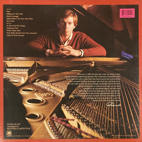 Carpenters : Voice Of The Heart (LP, Album, B -)