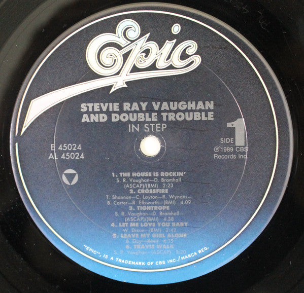 Stevie Ray Vaughan & Double Trouble : In Step (LP, Album, Car)