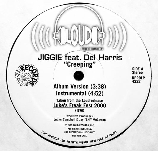 Jiggie Gee Feat. Del Harris / Sylvia (2) : Creeping / Loving You (12", Promo)