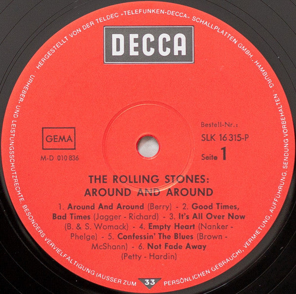 The Rolling Stones : Around And Around (LP, Comp, Mono, RE)
