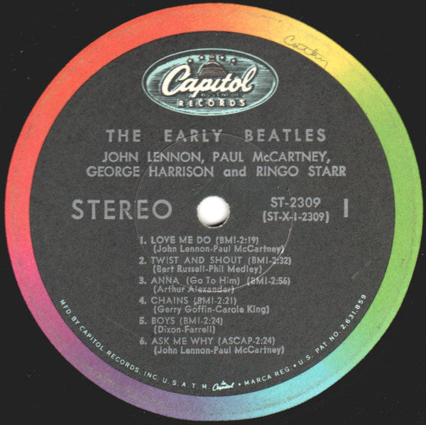The Beatles : The Early Beatles (LP, Album, Comp, Scr)