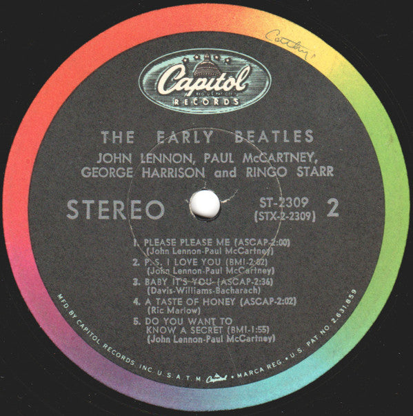The Beatles : The Early Beatles (LP, Album, Comp, Scr)