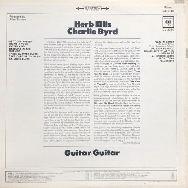 Herb Ellis - Charlie Byrd : Guitar/Guitar (LP, Album)