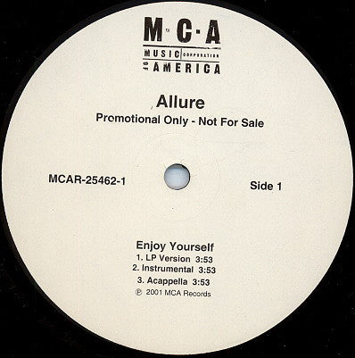 Allure (3) : Enjoy Yourself (12", Promo)