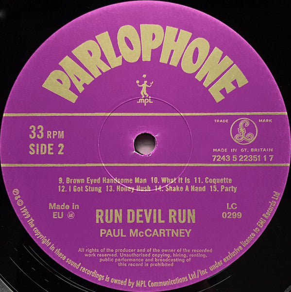 Paul McCartney : Run Devil Run (LP, Album)