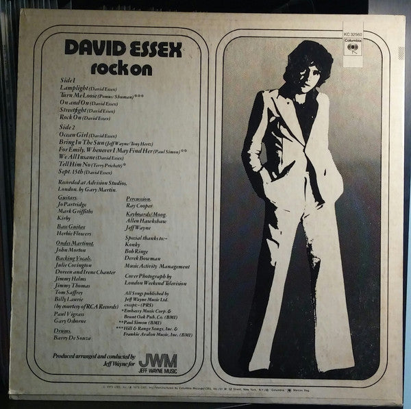 David Essex : Rock On (LP, Album, Pit)