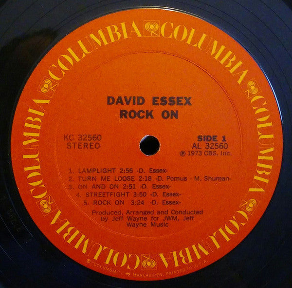 David Essex : Rock On (LP, Album, Pit)