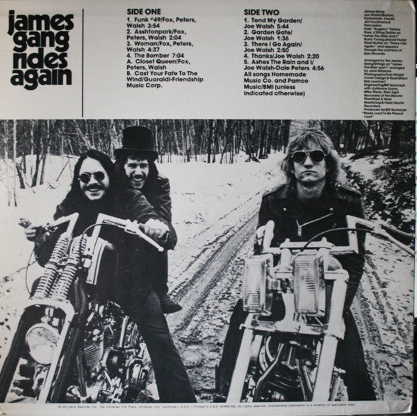 James Gang : James Gang Rides Again (LP, Album, RE)