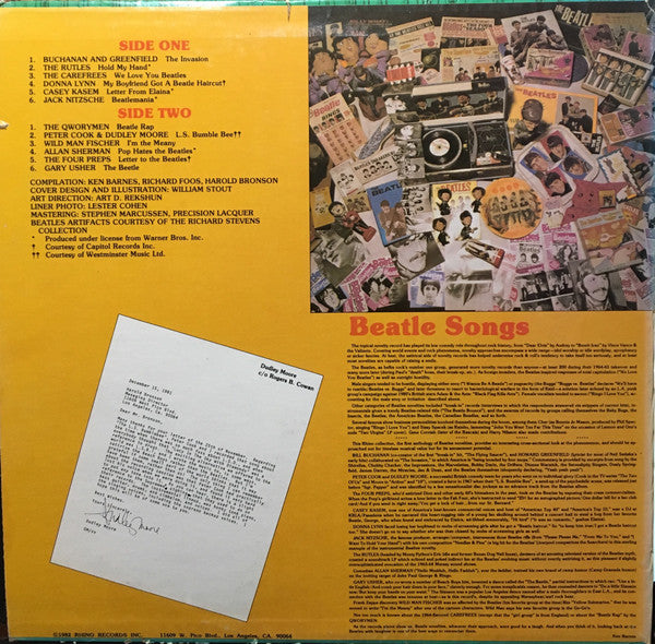 Various : Beatlesongs! (The Best Of The Beatles Novelty Records) (LP, Comp)