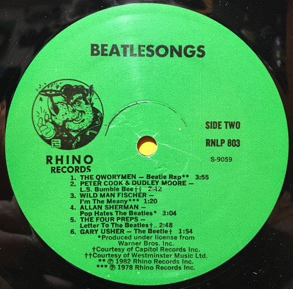 Various : Beatlesongs! (The Best Of The Beatles Novelty Records) (LP, Comp)