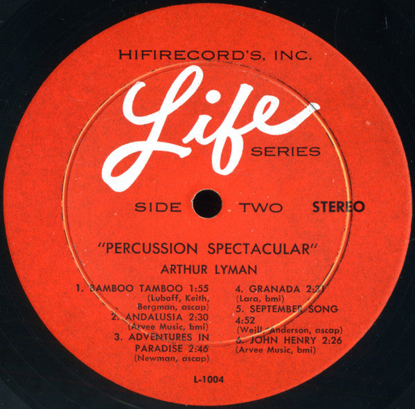 Arthur Lyman : Percussion Spectacular! (LP, Album)