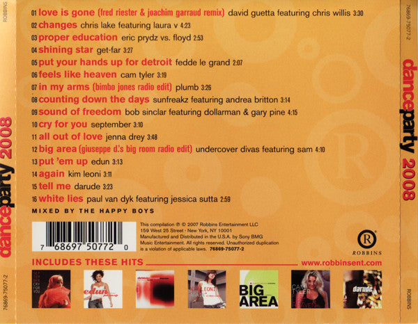 Various : Dance Party 2008 (CD, Comp, Mixed)