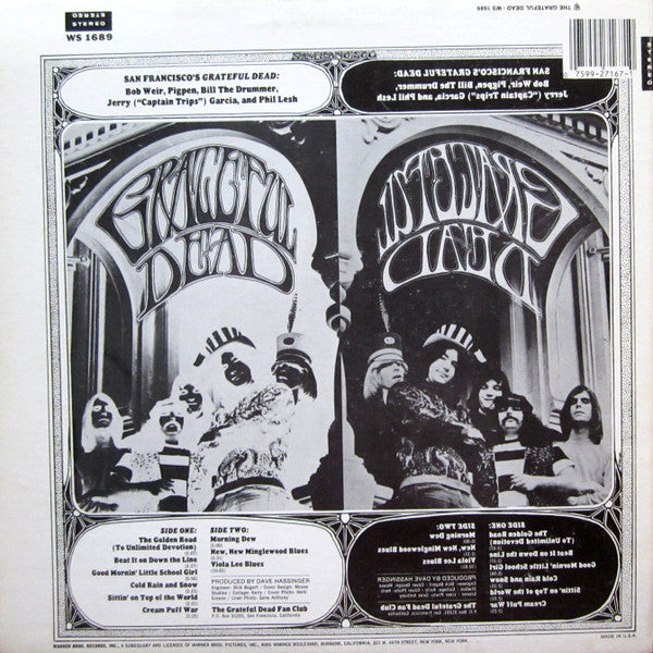 The Grateful Dead : The Grateful Dead (LP, Album, RE, Win)