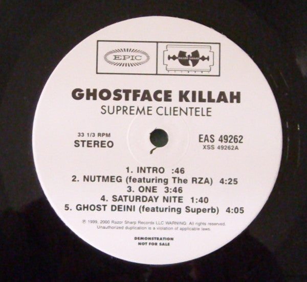 Ghostface Killah : Supreme Clientele (2xLP, Album, Promo, Cle)