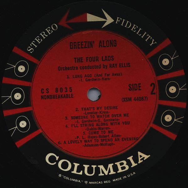 The Four Lads : Breezin' Along (LP, Album)