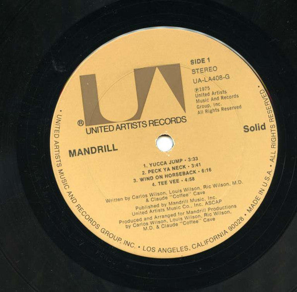 Mandrill : Solid (LP, Album, Ter)