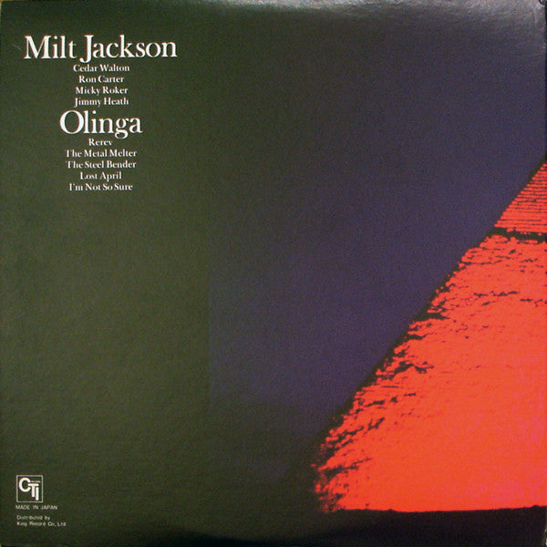 Milt Jackson : Olinga (LP, Album)