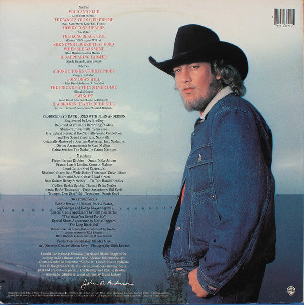 John Anderson (3) : Wild & Blue (LP, Album)