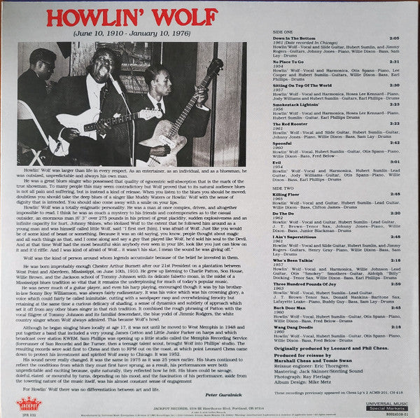 Howlin' Wolf : His Greatest Sides, Volume One (LP, Comp, Ltd, RE, RP, Red)