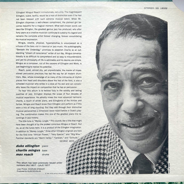 Duke Ellington • Charlie Mingus* • Max Roach : Money Jungle (LP, Album, RE, Gat)