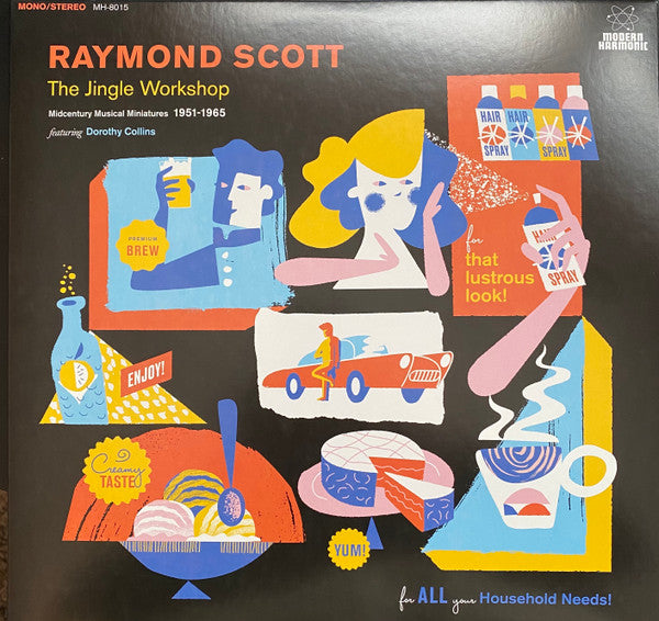 Raymond Scott Featuring Dorothy Collins : The Jingle Workshop: Midcentury Musical Miniatures 1951–1965 (2xLP, Album, Mono, RE, RP, Cle)
