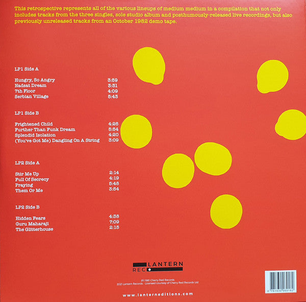 Medium Medium : Hungry, So Angry (2xLP, Comp, Ltd)