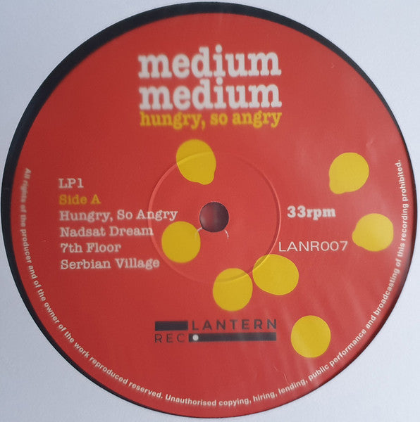 Medium Medium : Hungry, So Angry (2xLP, Comp, Ltd)