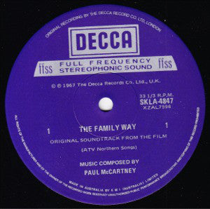 Paul McCartney : The Family Way (LP, Album, RE)