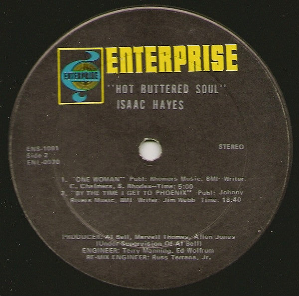 Isaac Hayes : Hot Buttered Soul (LP, Album, Ter)