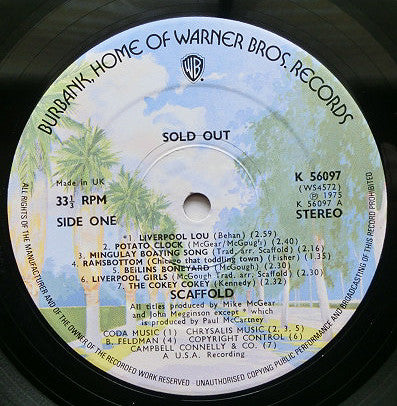 Scaffold : Sold Out (LP, Album)
