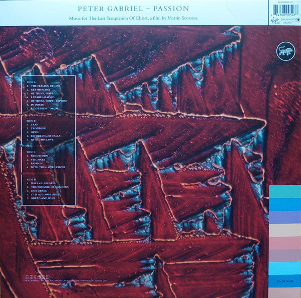 Peter Gabriel : Passion (2xLP, Album, RE, RM, Hal)