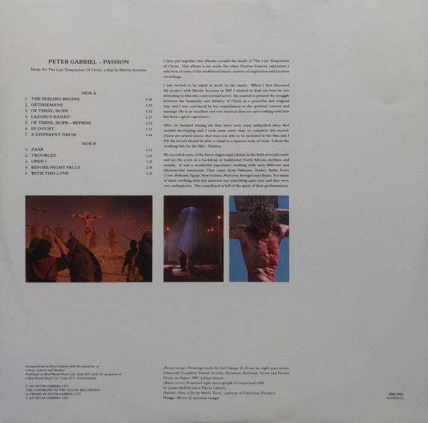 Peter Gabriel : Passion (2xLP, Album, RE, RM, Hal)
