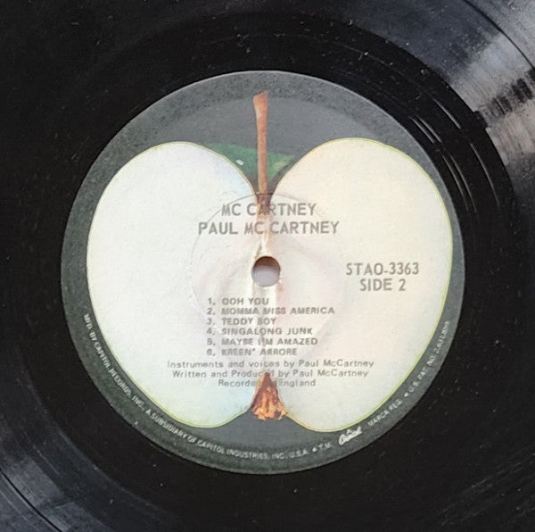 McCartney* : McCartney (LP, Album, Jac)