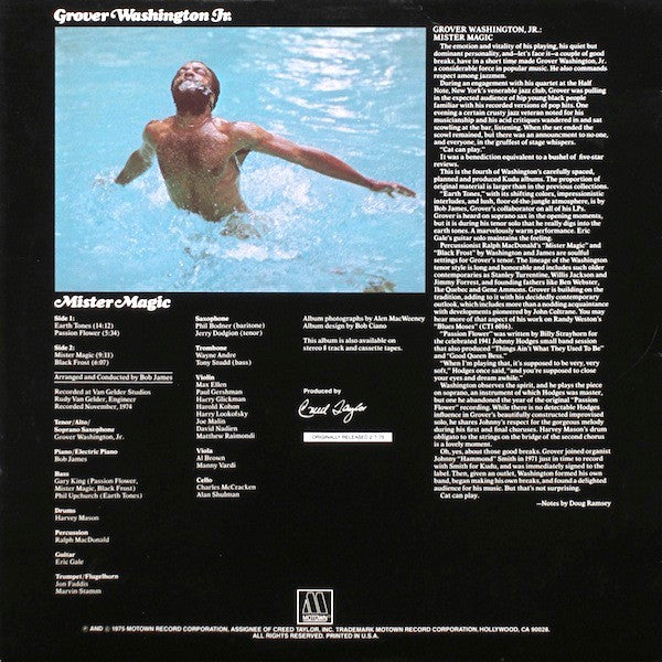 Grover Washington Jr.* : Mister Magic (LP, Album, RE)