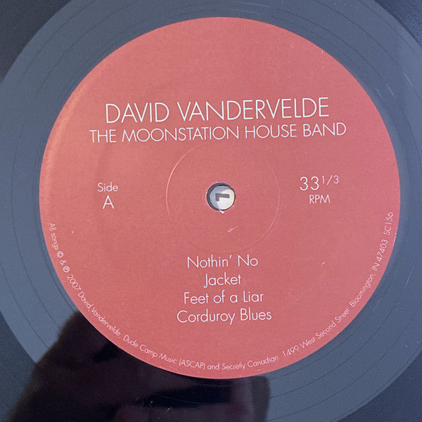 David Vandervelde : The Moonstation House Band (LP, Album)