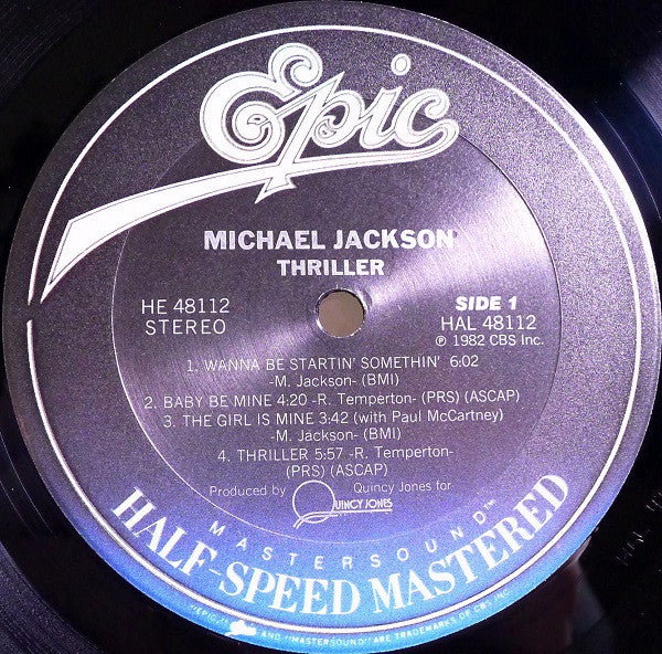 Michael Jackson : Thriller (LP, Album, Hal)