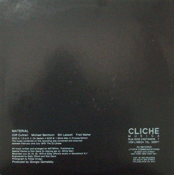 Material : Temporary Music 1 (12", EP)