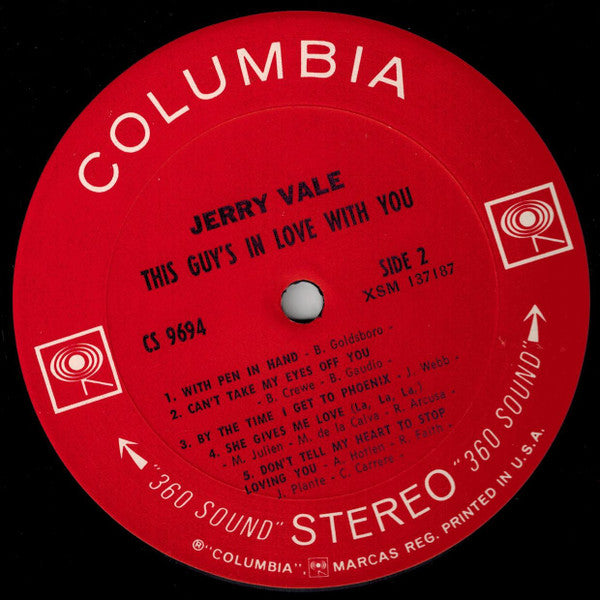 Jerry Vale : This Guy's In Love With You (LP, Album)