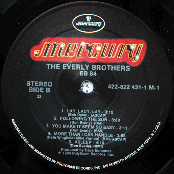 The Everly Brothers* : EB 84 (LP, Album, 22 )