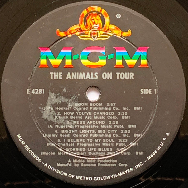 The Animals : The Animals On Tour (LP, Album, Mono, RP)