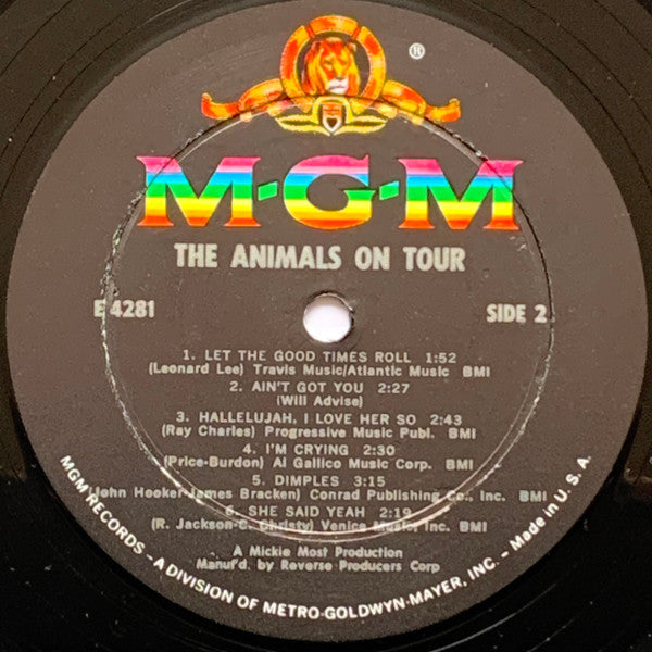 The Animals : The Animals On Tour (LP, Album, Mono, RP)