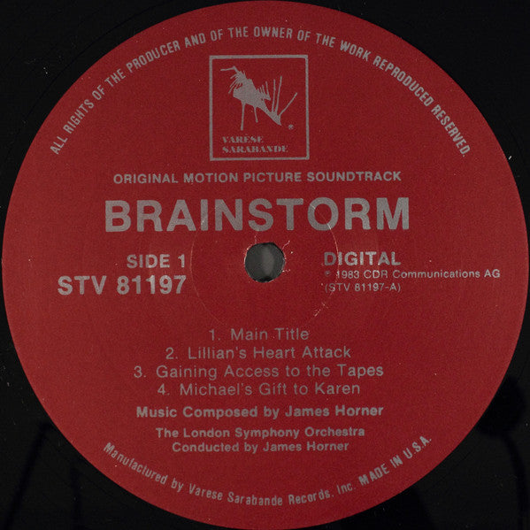 James Horner : Brainstorm (Original Motion Picture Score) (LP, Album)