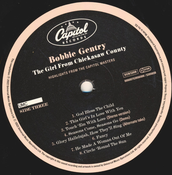 Bobbie Gentry : The Girl From Chickasaw County (Highlights From The Capitol Masters) (2xLP, Comp, RM)