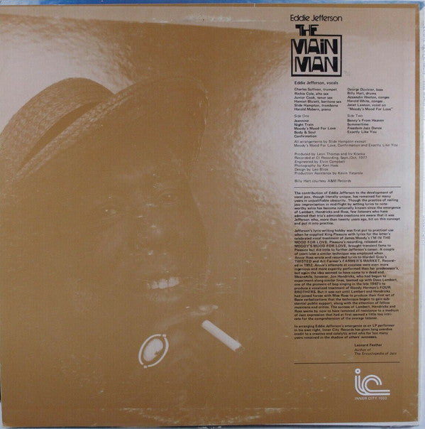 Eddie Jefferson : The Main Man (LP, Album, Fuc)