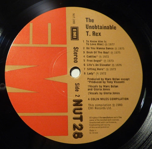 T. Rex : The Unobtainable T. Rex (LP, Comp)