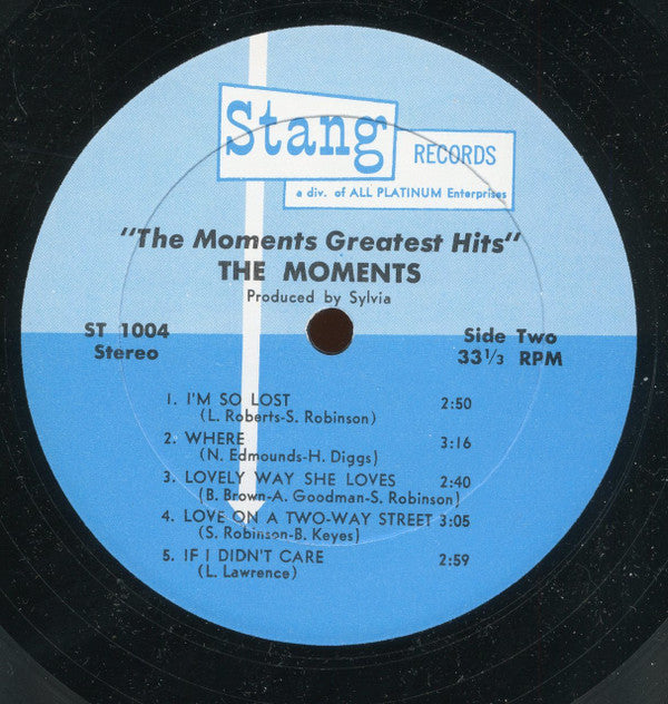 The Moments : The Moments Greatest Hits (LP, Comp)