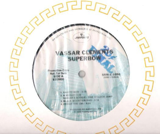 Vassar Clements : Superbow (LP, Album, Promo)