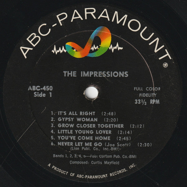 The Impressions : The Impressions (LP, Album, Mono, RE)