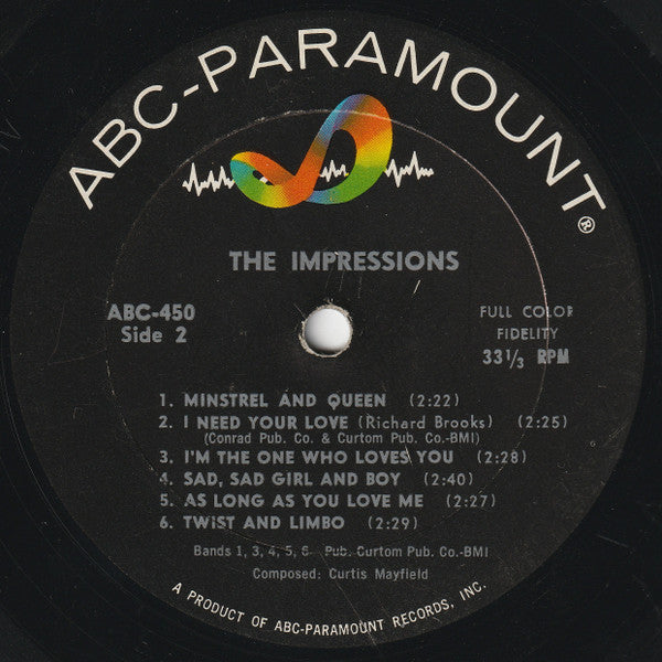 The Impressions : The Impressions (LP, Album, Mono, RE)