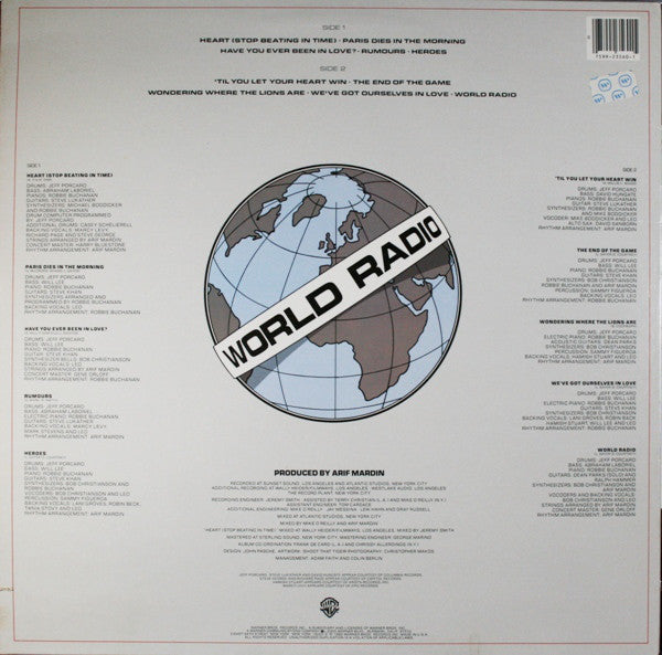 Leo Sayer : World Radio (LP, Album)